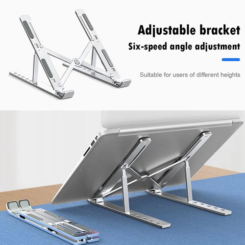 Aluminum Notebook Stand folding multi-function laptop and tablet stand new