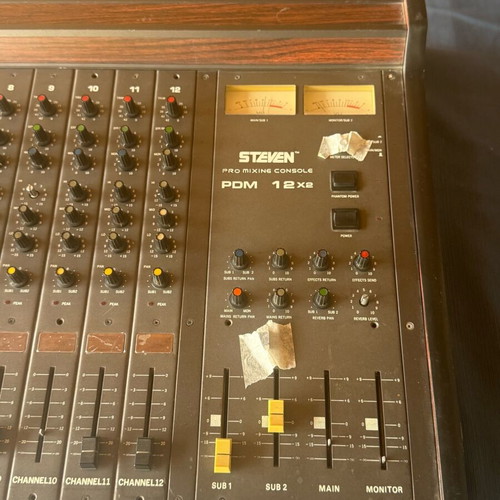 Steven Pro Mixing Console PDM 12x2 used, 12 channels
