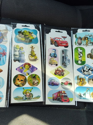Old stickers, pack of 10 cards