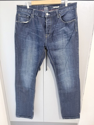 Ανδρικό τζιν παντελόνι Pull & Bear σαν καινούργιο, μέγεθος L, μπλε