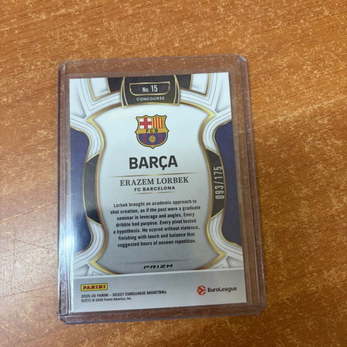 Erazem Lorbek 2025-26 Panini Select EuroLeague Purple #15 Concourse card new