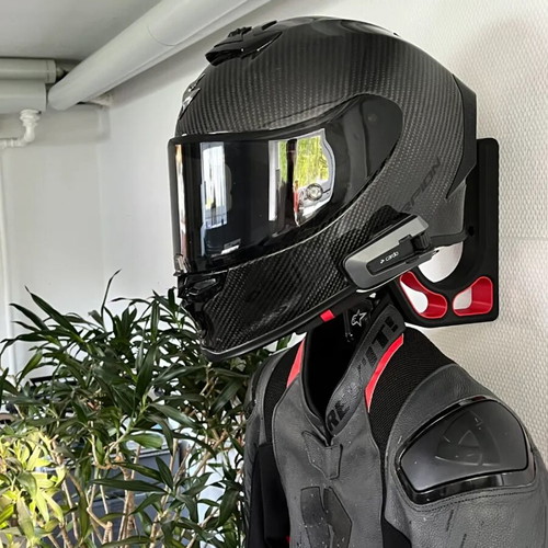 Wall-mounted helmet hanger custom heavy-duty PETG