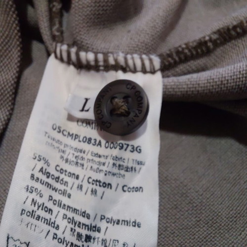 C.P. Company Tacting Polo Shirt size L like new, gray