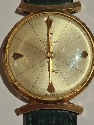 Lings mechanical watch gold-plated, used
