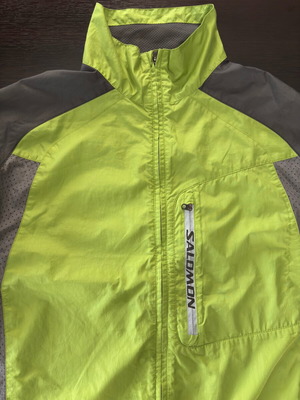 Salomon αντιανεμικό jacket ανδρικό μεταχειρισμένο, ελαφρύ, γκρι και πράσινο