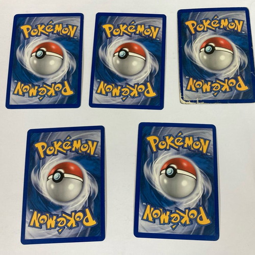 Pokémon Trainer cards used, pack of 5 in good condition