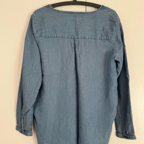 Blue Jean long-sleeve blouse like new, size L