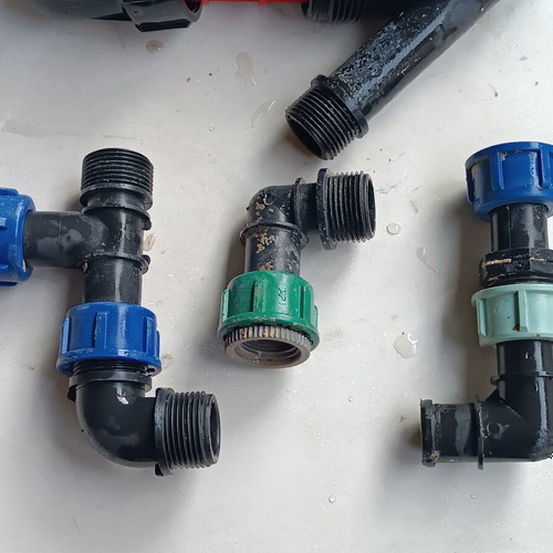 Garden irrigation system parts used, complete set