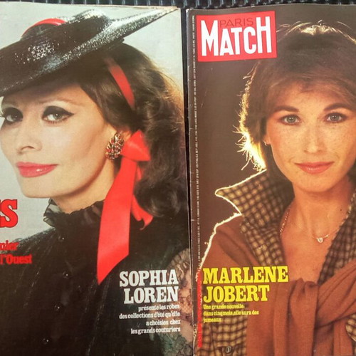 Paris Match vintage magazines collection, French