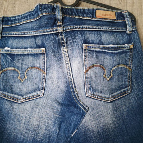 Gang denim skirt