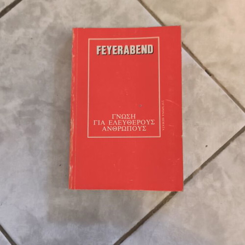 Knowledge for Free People by Feyerabend used, science book