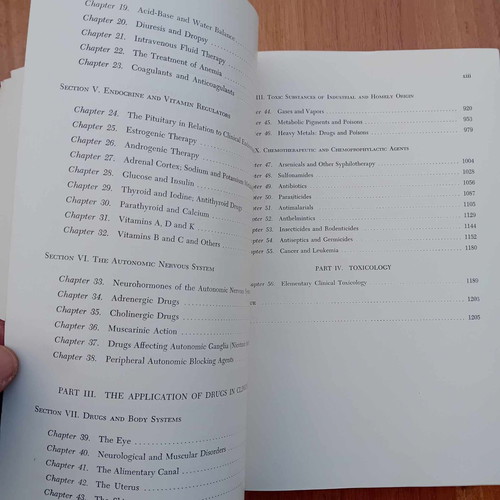 Textbook of Pharmacology used, rare 1953 edition