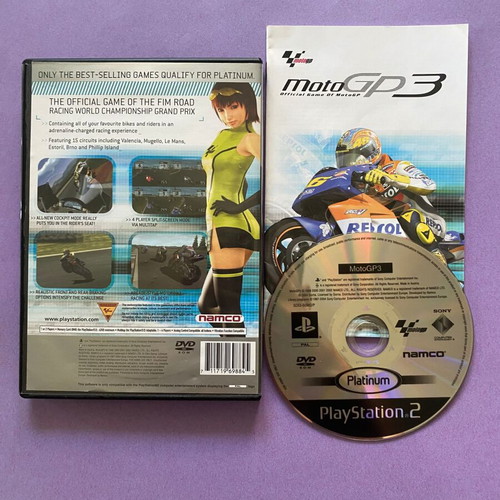 MotoGP 3 PlayStation 2 game used, Platinum Edition