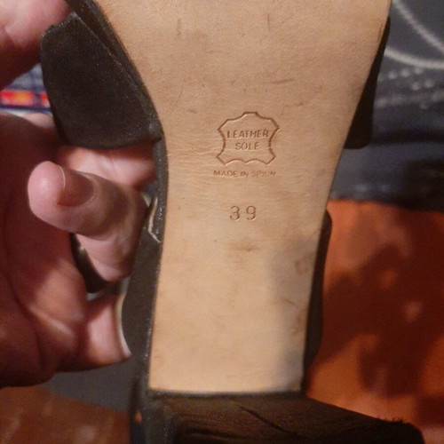 Insieme black sandals like new, high heels, size 39