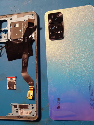 Redmi Note 11 Pro 5G ανταλλακτικά μεταχειρισμένα, πλάτη, πλαίσιο, SimTray, καλωδιοταινία