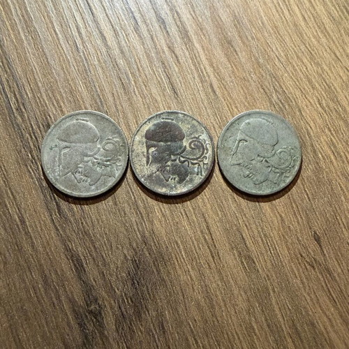 Set of 3 Athena 1926 Greek drachma coins