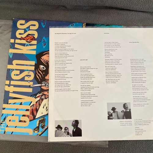 The Jellyfish Kiss Too Stupid For Business, Too Ugly For Love LP like new, jazz