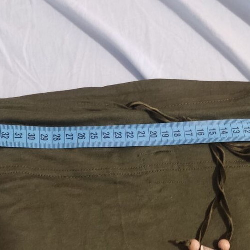 Strapples top khaki elastic Large Bershka like new
