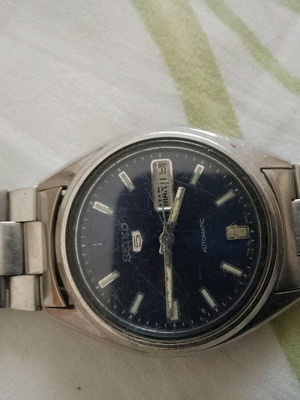 Ωρολόγιο Seiko μεταχειρισμένο, ανδρικό, ασημί