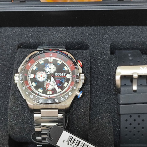 RGMT Capricorn Dual Time GMT Chronograph watch, men's