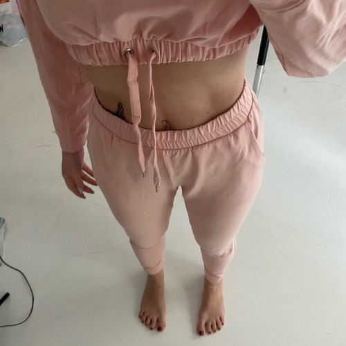 Prince Oliver cotton set new, crop sweatshirt and pants