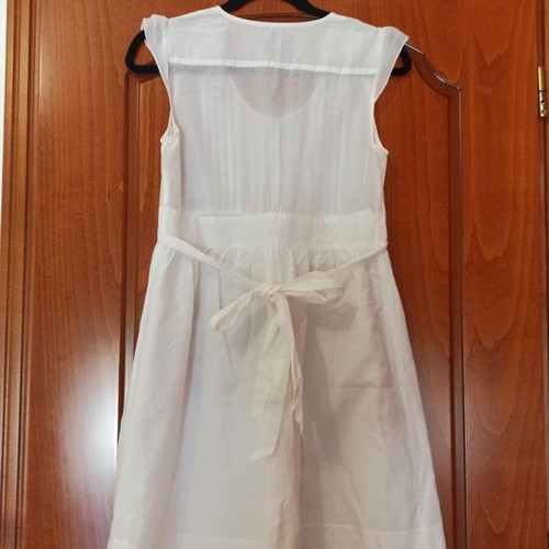 Benetton summer dress used, white, size S
