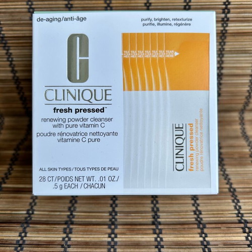 Clinique Fresh Pressed Powder Cleanser with Pure Vitamin C new