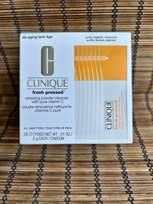 Clinique Fresh Pressed Powder Cleanser with Pure Vitamin C new
