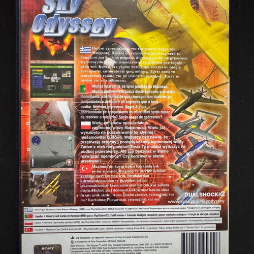 Sky Odyssey PlayStation 2 like new, arcade flight simulator