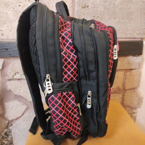 Polo Extenic Glow school backpack for middle and high school black-pink like new