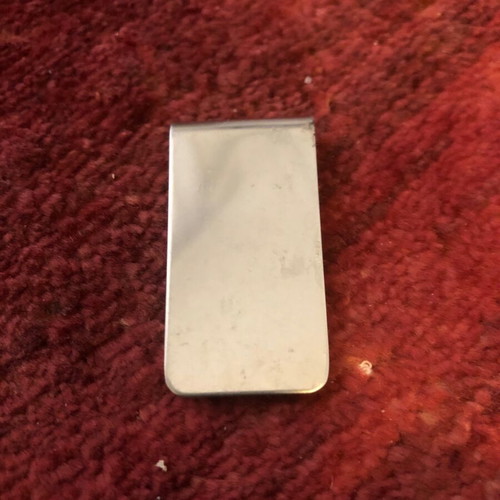 Money clip collectible vintage used, silver, steel