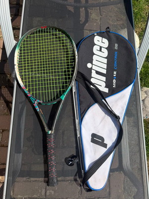 Prince tennis racket used, green and grey, grip L3, 294 grams