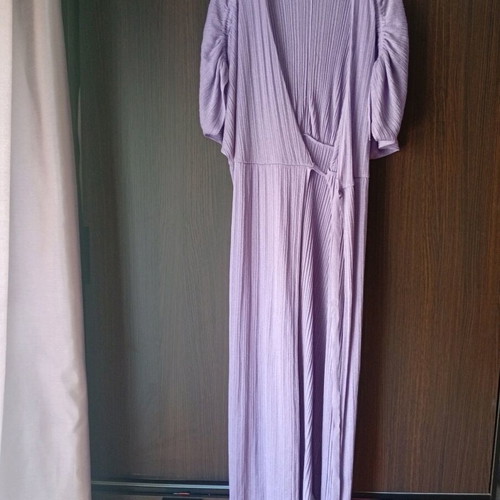 Zara women's dress purple new, kimono style, size L