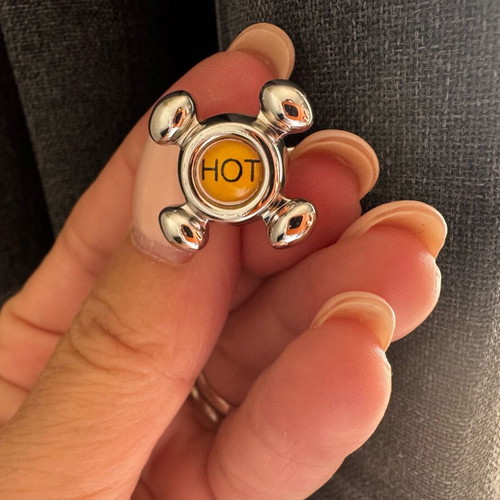 Hot & Cold cufflinks like new, original faucet design
