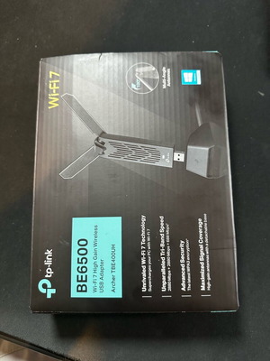 USB Wi-Fi 7 TP-Link BE6500 new, high gain tri-band adapter