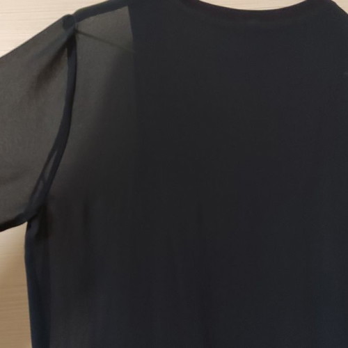 Blue Zara shirt used, transparent with built-in top, size M