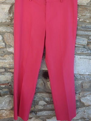 Mexx cotton pants 3/4 used, bright fuchsia, size L