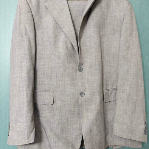 GASTOP COLLECTION suit jacket and trousers used, grey, size L