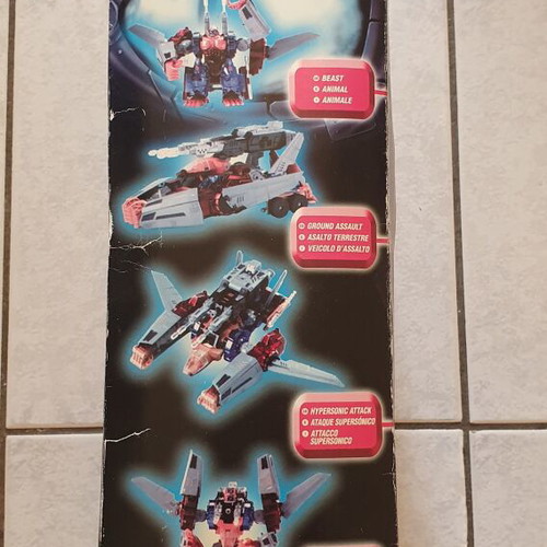 Transformers Beast Wars Transmetals 2 Optimal Optimus figure used with weapon and missiles