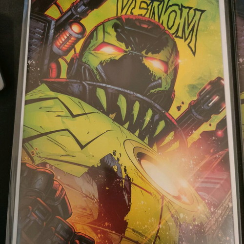 Venom #28 Jonboy Meyers Trade and Virgin Variant Set mint condition