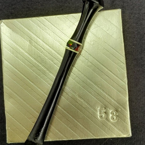 Wooden cigarette pipe with agate used