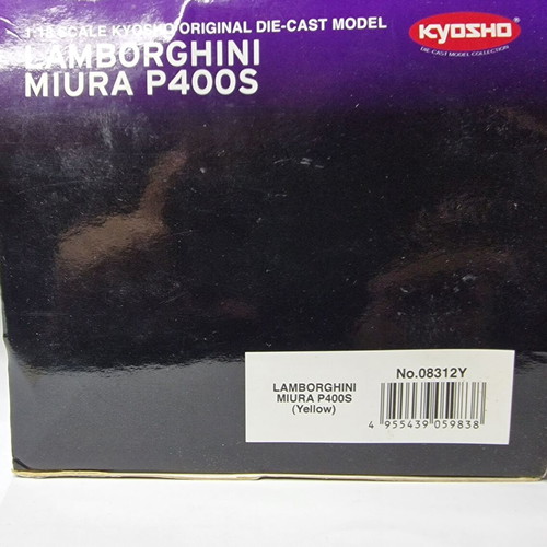 Kyosho Lamborghini Miura P400S Metal Model Scale 1:18 New