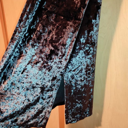 Midi velvet dress Edited new, blue silver, size S-M-L