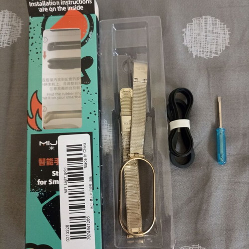 Gold luxury case for Xiaomi Smart Band 7 stainless steel new