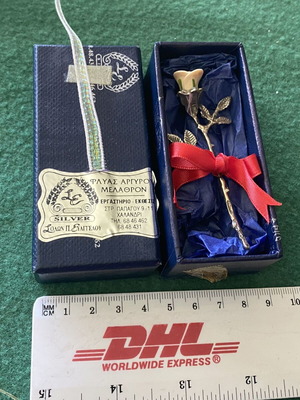 Silver rose Christmas gift new