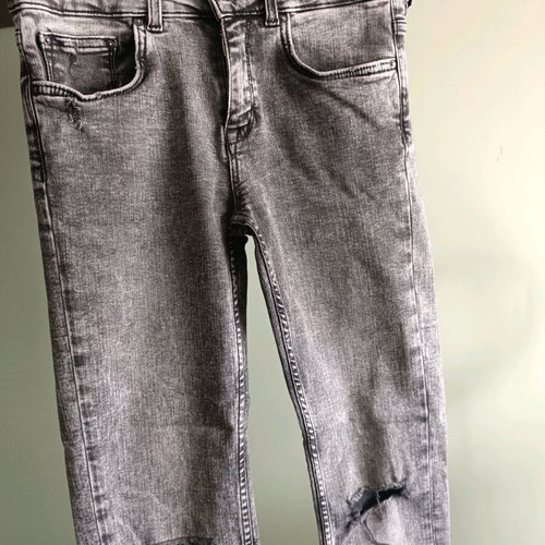 Zara Woman Premium Denim skinny grey jeans like new