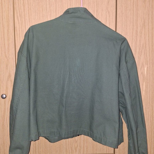 Zara cropped jacket khaki quilted like new EU 44