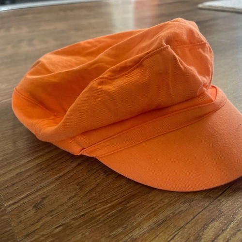 Women's orange hat used