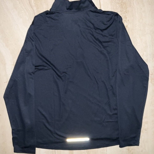 Nike Men's Running Dri-FIT Shirt with Zipper like new Size Large Black