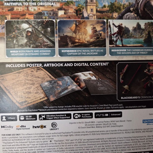 Assassin's Creed Black Flag Resynced Day One Edition PS5 game
